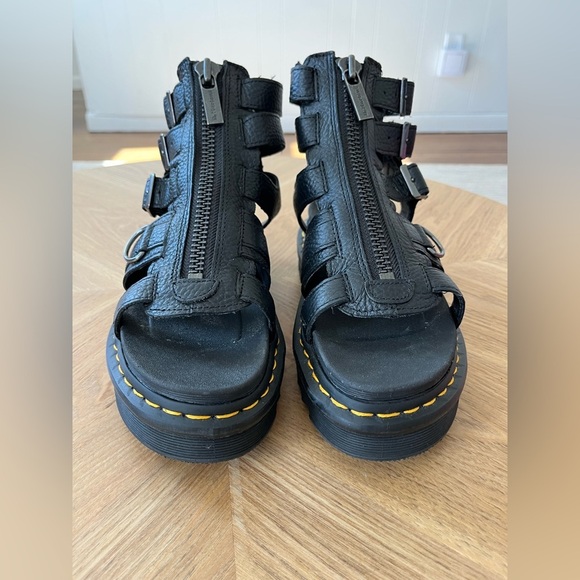 Dr Martens OLSON ZIPPED LEATHER STRAP SANDALS - Picture 12 of 12